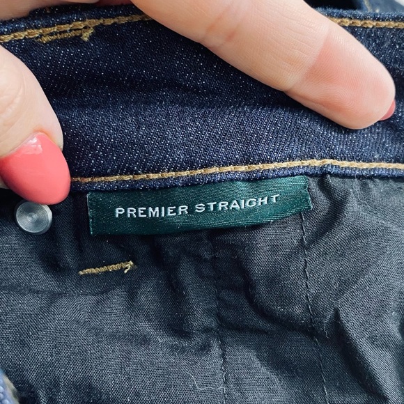 Lauren Ralph Lauren Premier Straight Indigo Denim Jeans Size 16W - Picture 8 of 10